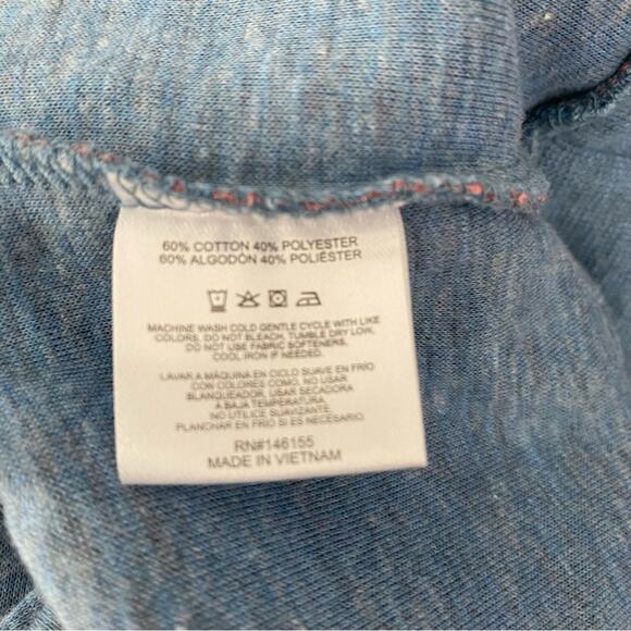 Fish Hippie 1/4 Quarter Zip Pullover Shirt Blue Pink Stripe Mens size XXL - Picture 7 of 8